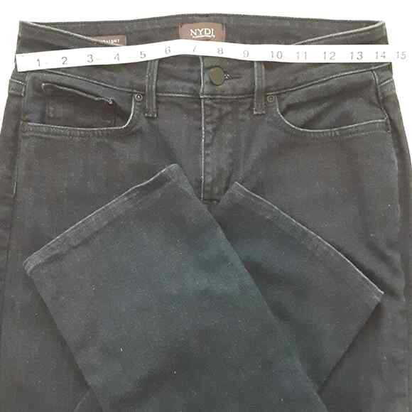 NYDJ Marylin Straight Leg Rapture Dark Wash Lift Tuck Technology Stretch Jeans 4 - Picture 4 of 11